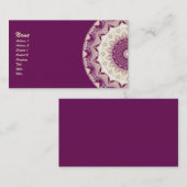 Frambozen en crème Kaleidoscoop Visitekaartje (Voorkant / Achterkant)