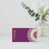 Frambozen en crème Kaleidoscoop Visitekaartje (Staand voorkant)