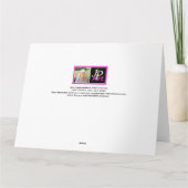 Frambozen en duif blanco BIG Card Kaart (Achterkant)