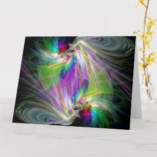 Frambozen en duif blanco BIG Card Kaart