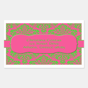 Frambozen en Limoen Rechthoekige Sticker