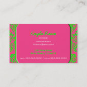 Frambozen en Limoen Visitekaartje (Achterkant)