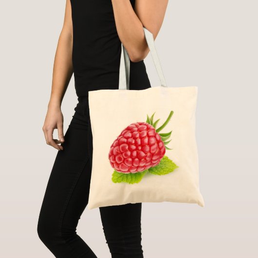 Frambozen en nertsen tote bag (Voorkant (product))