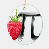 Frambozen en pi-symbool keramisch ornament (Links)