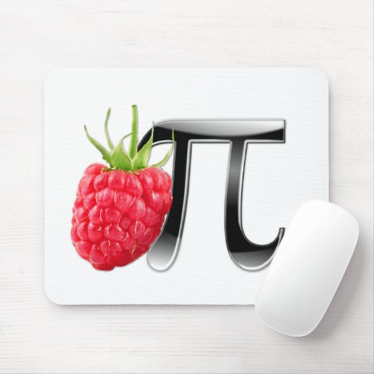 Frambozen en pi-symbool muismat (Met muis)
