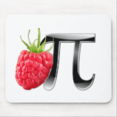 Frambozen en pi-symbool muismat (Voorkant)