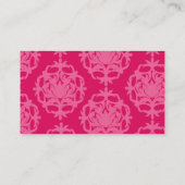 Frambozen en roze demper visitekaartje (Achterkant)