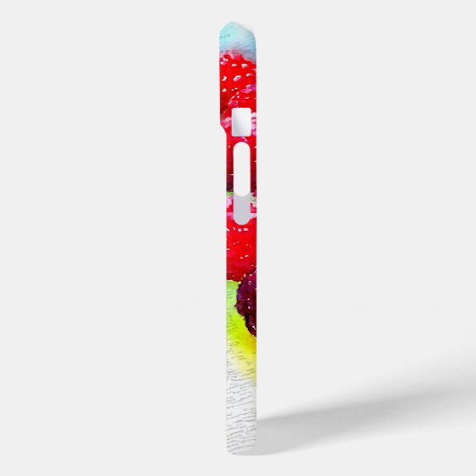 Frambozen en Waterverf-pantserwerk voor almonds Case-Mate iPhone Case (Achterkant / Links)