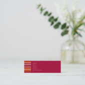Frambozen Fizz Profilecard Mini Visitekaartje (Staand voorkant)