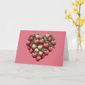 Frambozen Fruit Framboos Art schattig  Kaart (Gele Bloem)