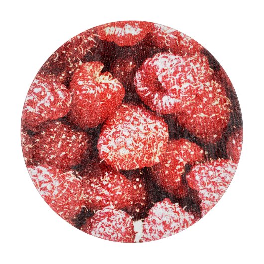 "Frambozen fruit" koetfoto. Bestel nu Snijplank (Voorkant)