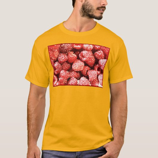 "Frambozen fruit" koetfoto. Bestel nu T-shirt (Voorkant)