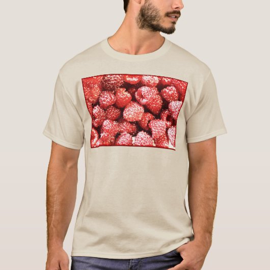 "Frambozen fruit" koetfoto. Bestel nu T-shirt (Voorkant)