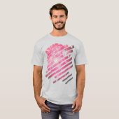 Frambozen Galaxy Burst T-shirt (Voorkant volledig)