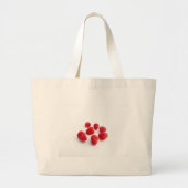 Frambozen Grote Tote Bag (Voorkant)