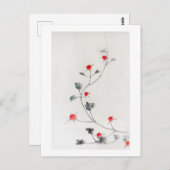 Frambozen, Hokusai, Ukiyo-e Briefkaart (Voorkant / Achterkant)