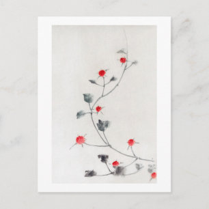 Frambozen, Hokusai, Ukiyo-e Briefkaart