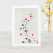 Frambozen, Hokusai, Ukiyo-e Kaart (Gele Bloem)