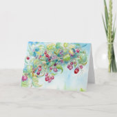 Frambozen II Blank Notecard Bedankkaart (Voorkant)