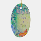 Frambozen in de tuin Aangepaste ovale versiering Keramisch Ornament (Rechts)