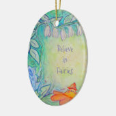 Frambozen in de tuin Aangepaste ovale versiering Keramisch Ornament (Links)