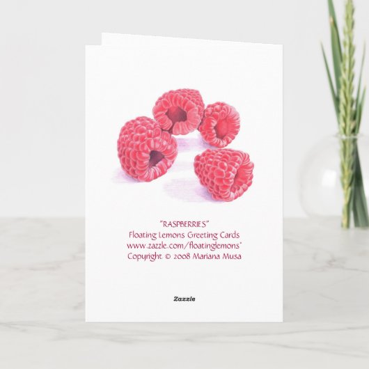 Frambozen Kaart (Achterkant)