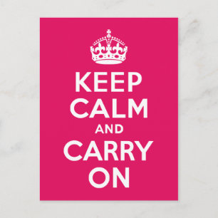 Frambozen kalk houden en doorgaan briefkaart