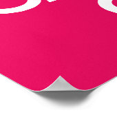 Frambozen kalk houden en doorgaan poster (Hoek)