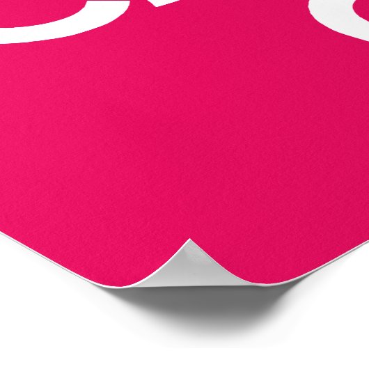 Frambozen kalk houden en doorgaan poster (Hoek)