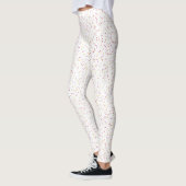 Frambozen limonade gespikkelde, roze & gele Stippe Leggings (Links)