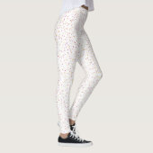 Frambozen limonade gespikkelde, roze & gele Stippe Leggings (Rechts)