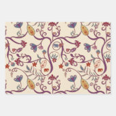 Frambozen, Mint en Cream Boho-patronen Inpakpapier Vel (Voorkant 2)