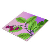 Frambozen op een bijkantoor tegeltje (Zijkant)