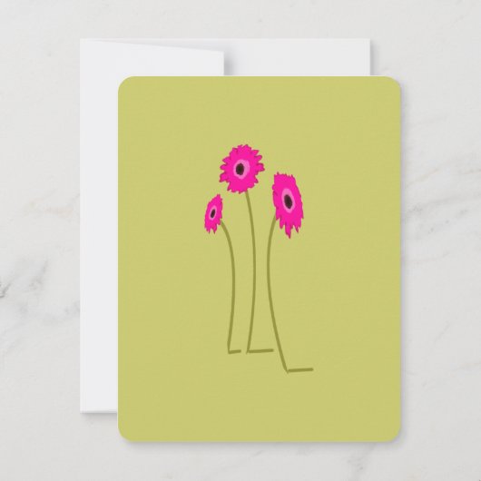 Frambozen op Limoen bruiloft Kaart (Achterkant)