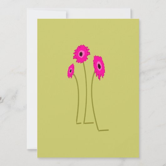 Frambozen op Limoen bruiloft Kaart (Achterkant)