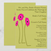 Frambozen op Limoen bruiloft Kaart (Voorkant / Achterkant)