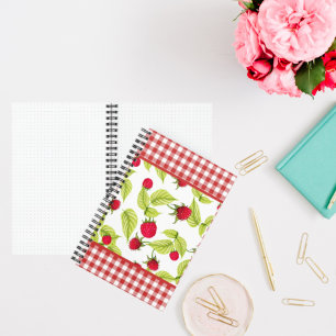 Frambozen op Red Gingham Bullet Journal Notitieboek