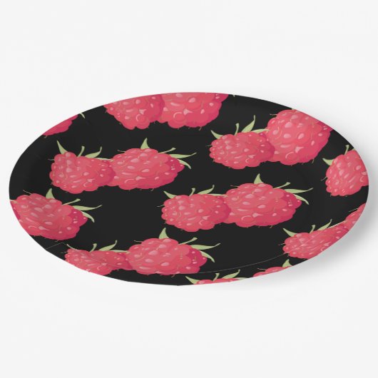 frambozen papieren bordje (Gekanteld)