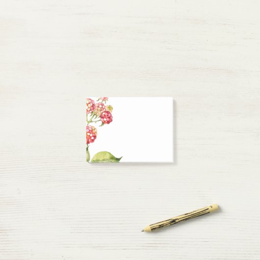 Frambozen Post-it® Notes (Op bureau)