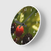Frambozen Ronde Medium Wandklok (Hoek)