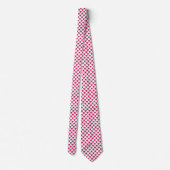 Frambozen Roze Bes Fruit Patroon Stropdas (Achterkant)