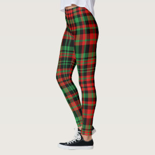 Frambozen Schotland rood en groen kerst outfit Leggings