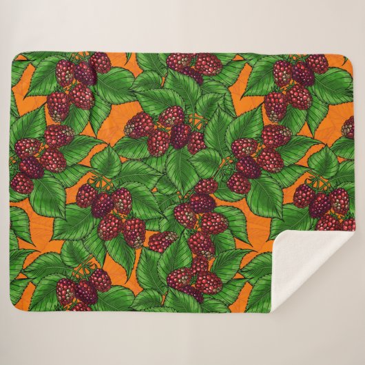 Frambozen Sherpa Deken (Voorkant (horizontaal))