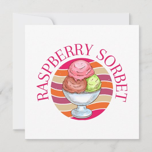 Frambozen Sorbet (Voorkant)