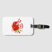 Frambozen Sorbet Bagagelabel (Voorkant (horizontaal))