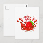 Frambozen Sorbet Briefkaart (Voorkant / Achterkant)