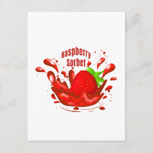 Frambozen Sorbet Briefkaart