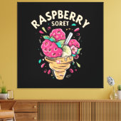 Frambozen Sorbet Canvas Afdruk (Insitu (Woonkamer))
