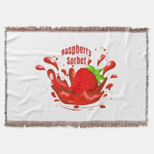 Frambozen Sorbet Deken (Voorkant)