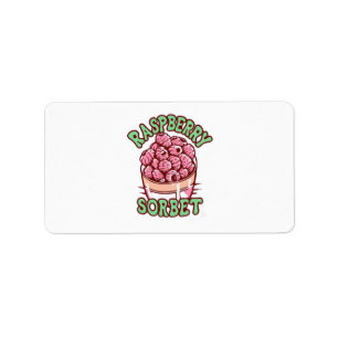 Frambozen Sorbet Etiket